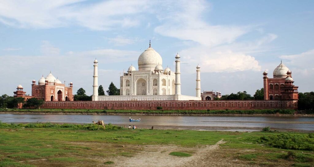 Taj Mahal beyond its reflecting pool